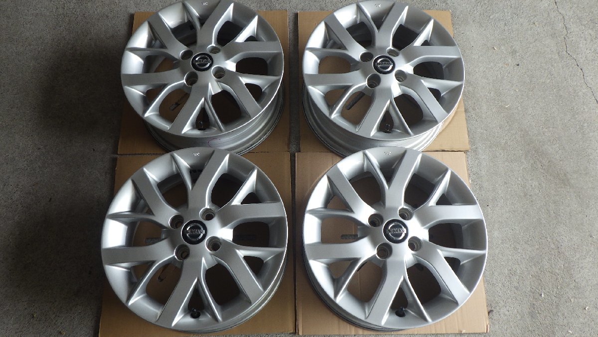 ニッサン E12ノート純正 15x5.5J 100-4h ET40 4本 NISSAN 日産 NOTE e-power