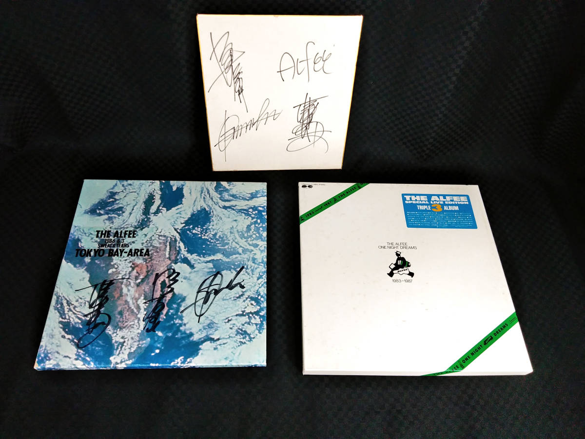 ∞ 貴重！ THE ALFEE アルフィー 生サイン色紙+生サイン入りツアー