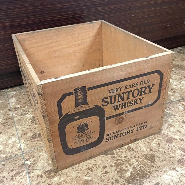 SUNTORY/サントリー ウイスキー 空き箱 木箱 OLD ケース 当時物 【公式