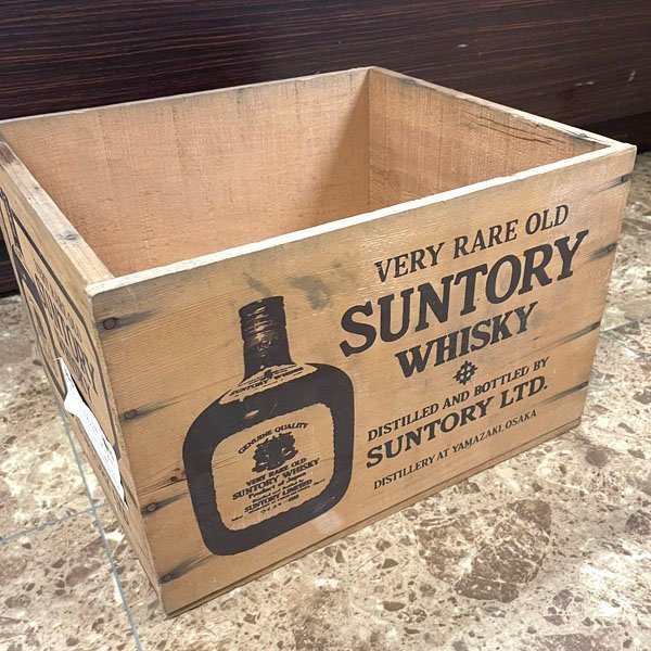 SUNTORY/サントリー ウイスキー 空き箱 木箱 OLD ケース 当時物 【公式