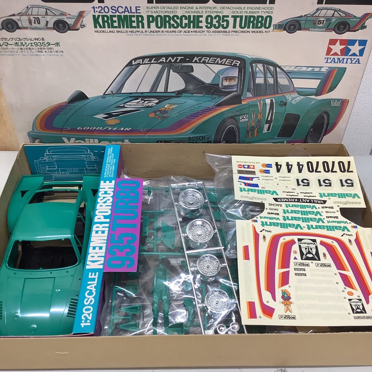 ⑥ TAMIYA タミヤ クレマー ポルシェ 935 ターボ 1/20 未組立 長期保管