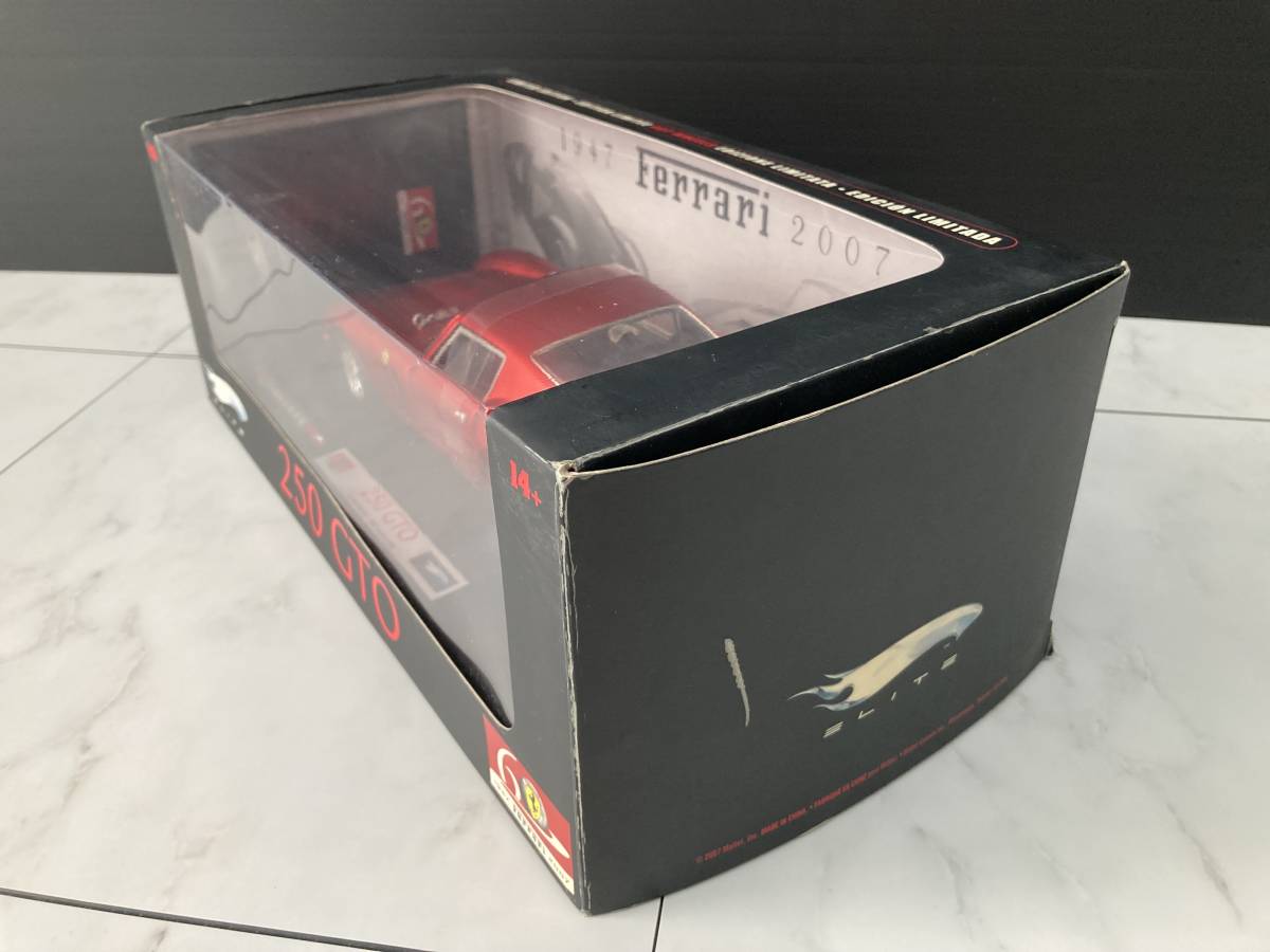 美品】1/18 ホットウィール エリート マテル フェラーリ 250 GTO Hot 