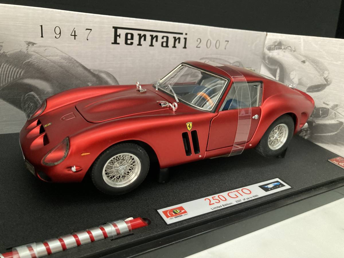 美品】1/18 ホットウィール エリート マテル フェラーリ 250 GTO Hot