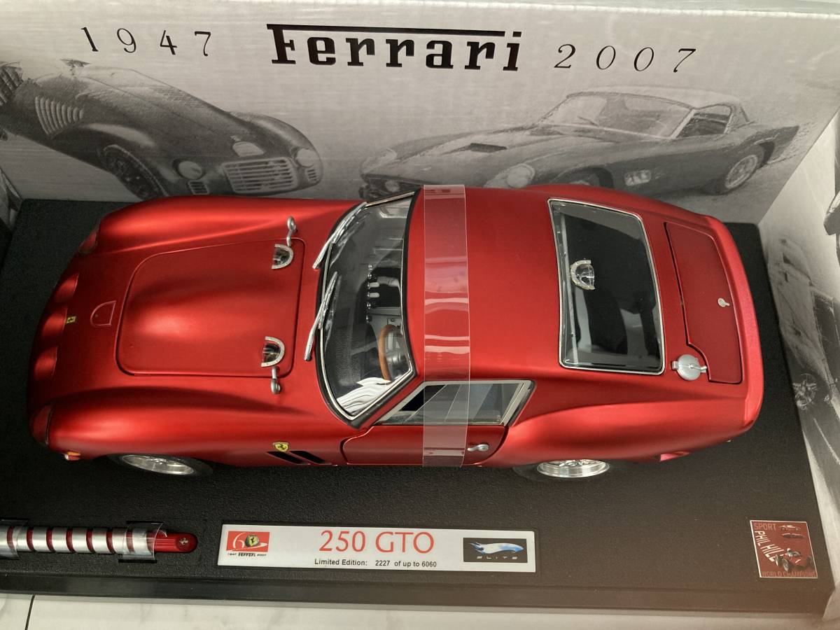 美品】1/18 ホットウィール エリート マテル フェラーリ 250 GTO Hot