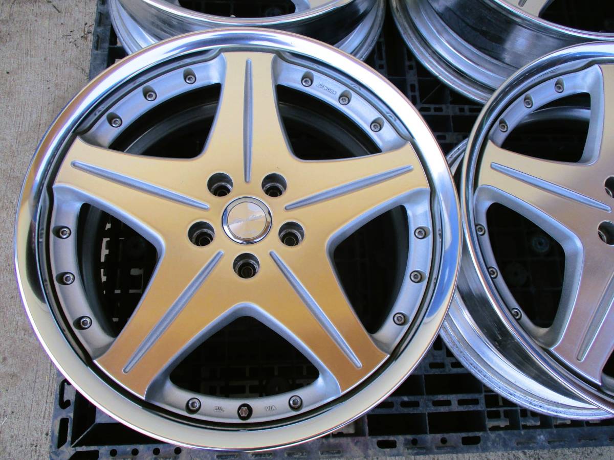 値下げ！Work ユーロライン ホイール ディッシュ19インチ タイヤ付き 