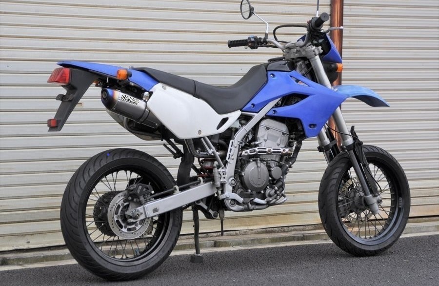 SECRET SPEED★カワサキ Dトラッカー250 KLX250 キャブ車 スリップオンマフラー ブルーサイレンサー　KAWASAKI