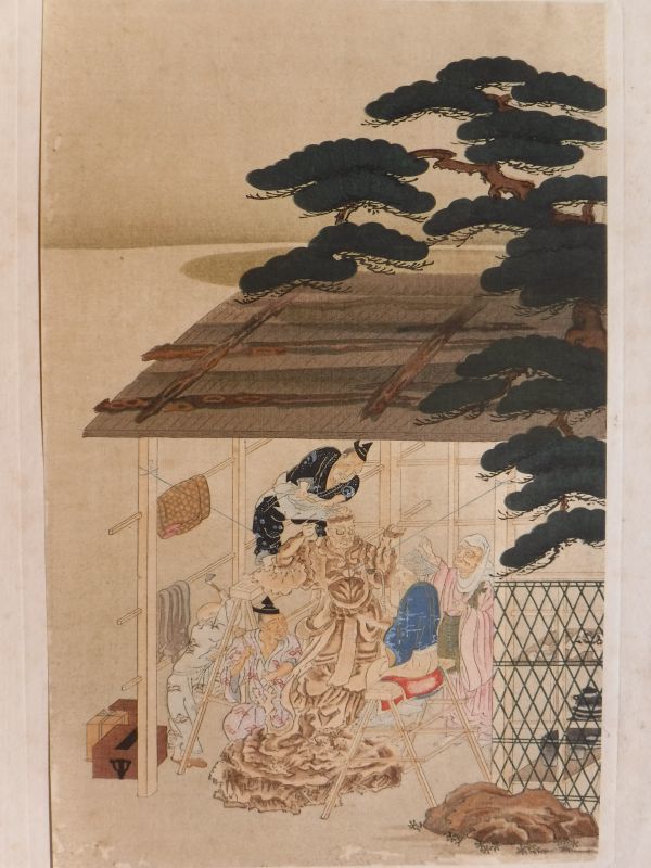 木版画 江戸時代 浮世絵 歌川国周 大判 木版浮世絵 武者絵 日本画 明治期 日本木絵 木版画 江戸時代 浮世絵 歌川国周 大判 木版浮世絵 武者絵