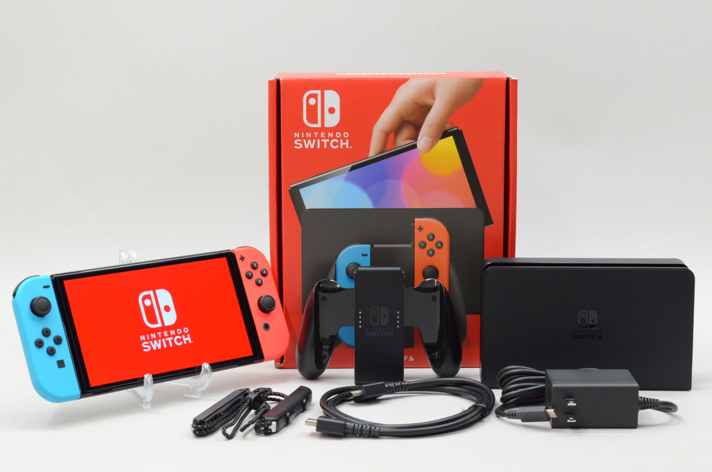 中古]Nintendo Switch 有機ELモデル 2021 [Joy-Con(L) ネオンブルー/(R