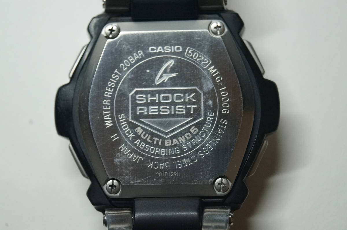 カシオ MT-G G-SHOCK Gショック 希少・極美品 稼働 ブラック MTG-1000G