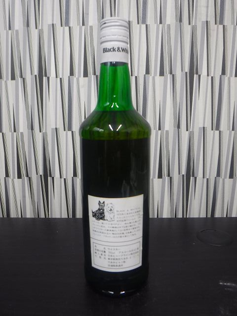 未開栓】 Black & White SCTCH WHISKY ブラック＆ホワイト スコッチ