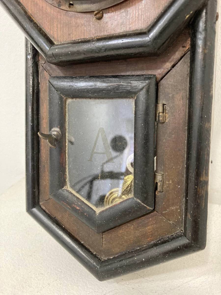 ☆古い豆柱時計☆ 昔懐かしいアンティーク柱時計をお届け|WATERBURY