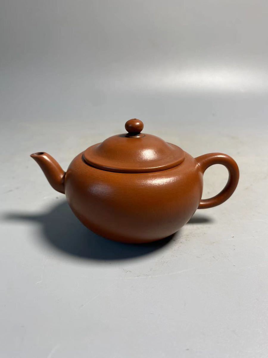 旧家蔵出 朱泥 紫泥 中国宜興 紫泥 急須 中国唐物 茶壷 煎茶道具 紫砂