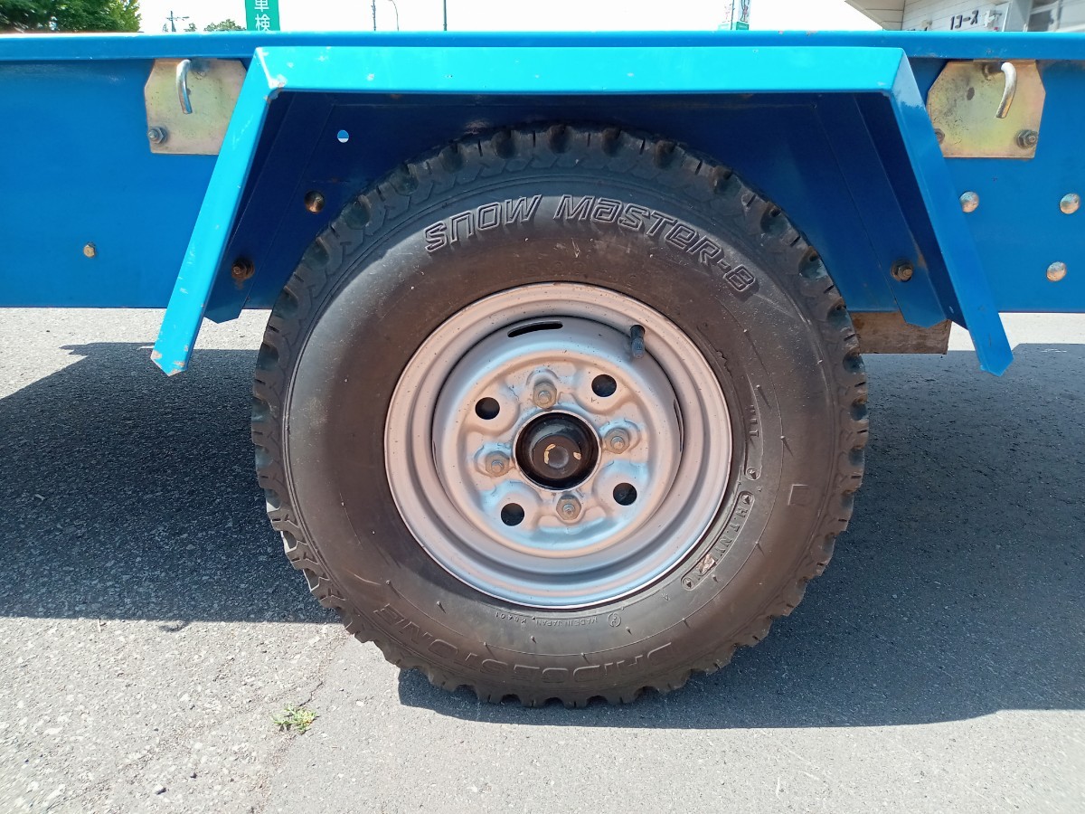 本日車検取得 札幌より ホクサツフルトレーラー 軽トレーラー マルチ 