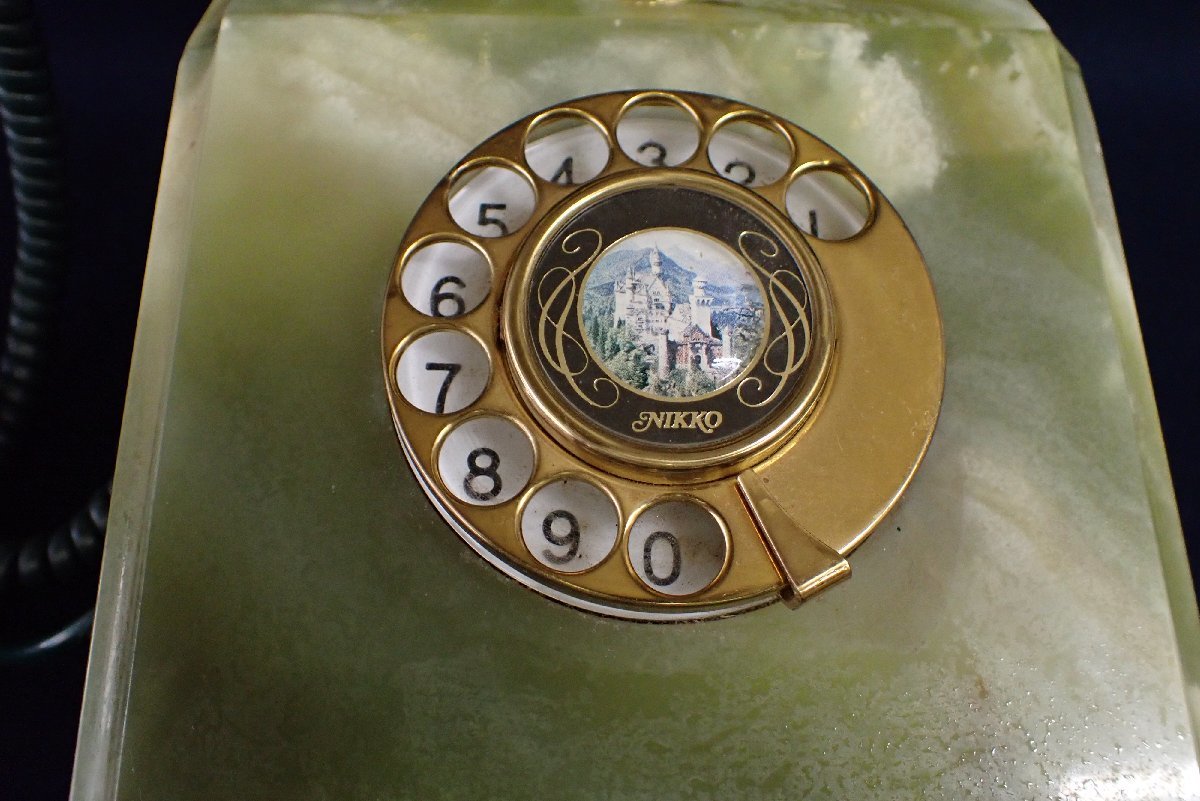 ★062740 NIKKO 日興 ND-260-A 電話機 ダイヤル式 大理石★ NIKKO ND-260-A 電話機 1978年11月 B-51-002 日興電機