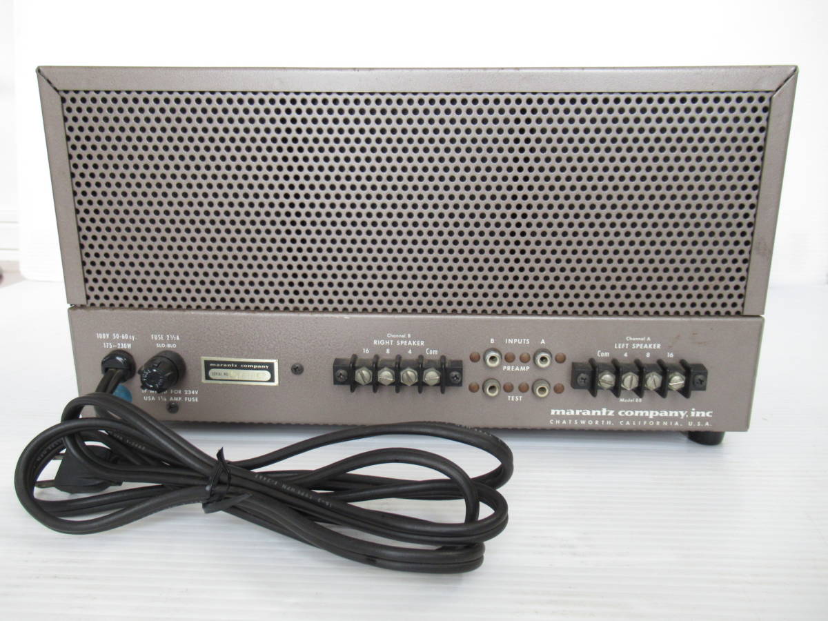 Model マランツ 8B Marantz 真空管 パワーアンプ 真空管パワーアンプ 