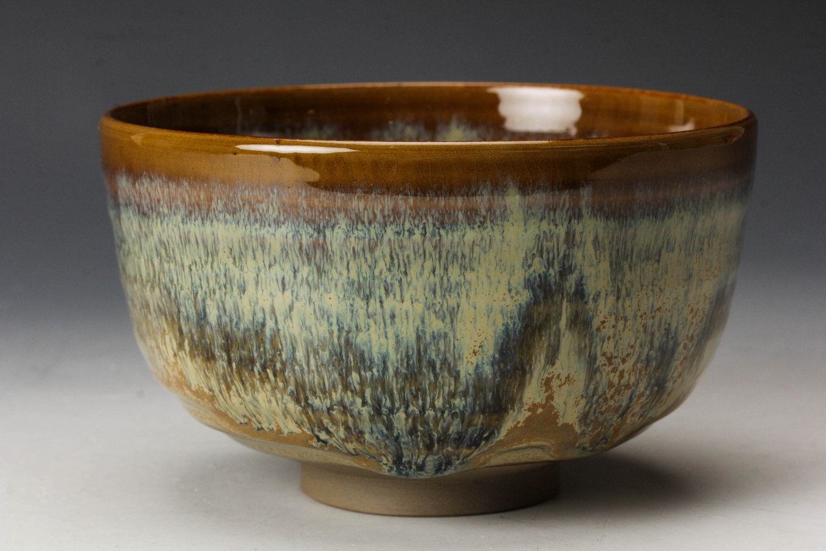 美術品・アンティーク・コレクション 茶道具 高取焼 平茶碗 亀井楽山