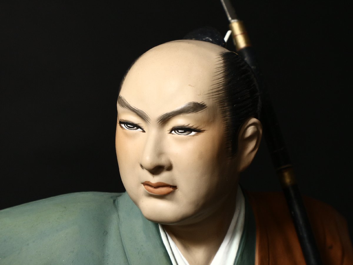 博多人形 勇造 作 「黒田武士」 縁起物 盃 日本人形 郷土玩具 伝統工芸