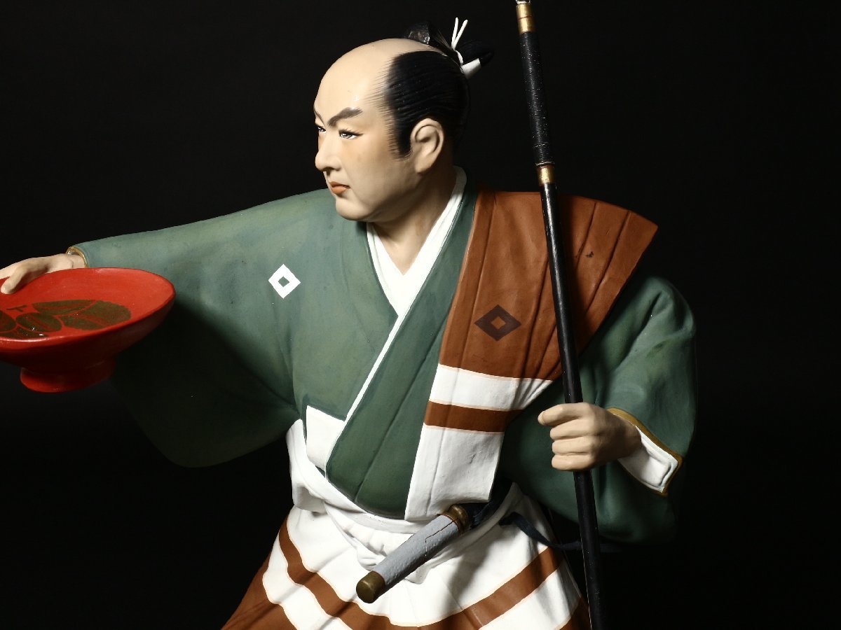 博多人形 勇造 作 「黒田武士」 縁起物 盃 日本人形 郷土玩具 伝統工芸