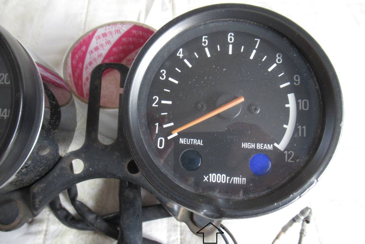 yamaha RD400 RD250 実動メーターセット xs250 xs400 GX250 GX400 