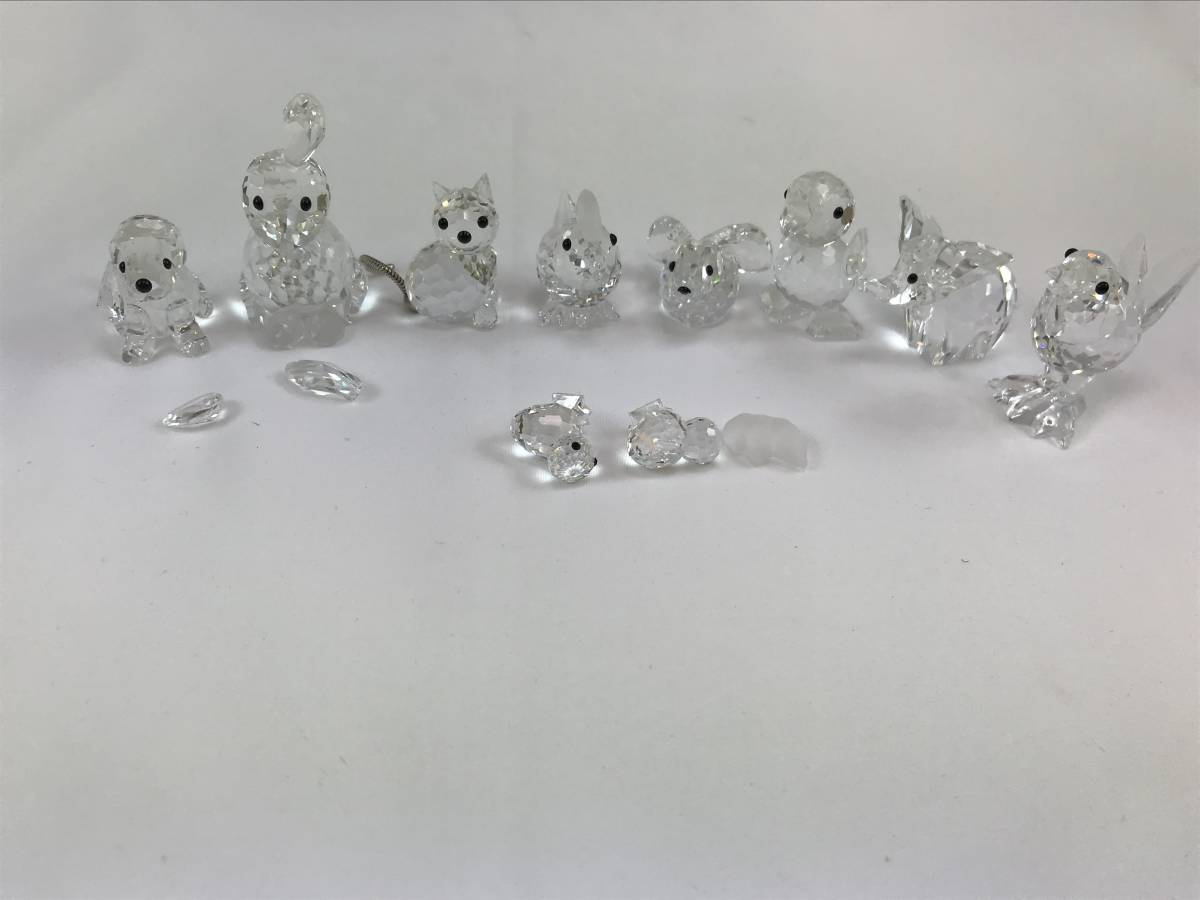 ☆【SWAROVSKI】 スワロフスキー置物 オブジェ 動物 ひよこ 兎/うさぎ