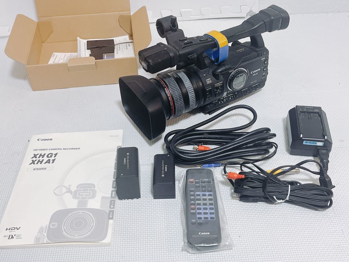 付属品あり 通電OK 未使用リモコンあり】Canon XH A1 ハイビジョン