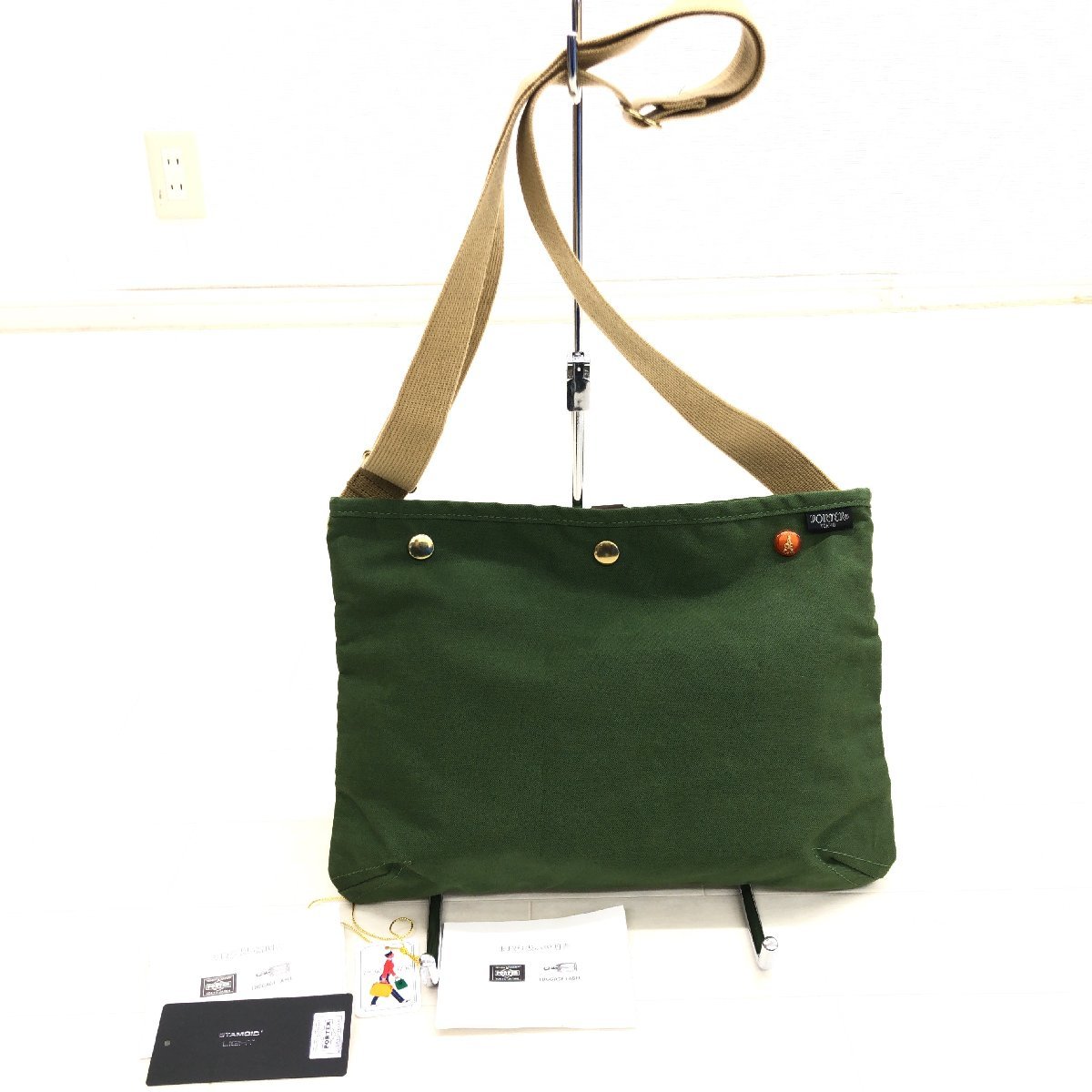 ポーター サコッシュ PORTER 美品 PRADA ブラック ショルダーバッグ 