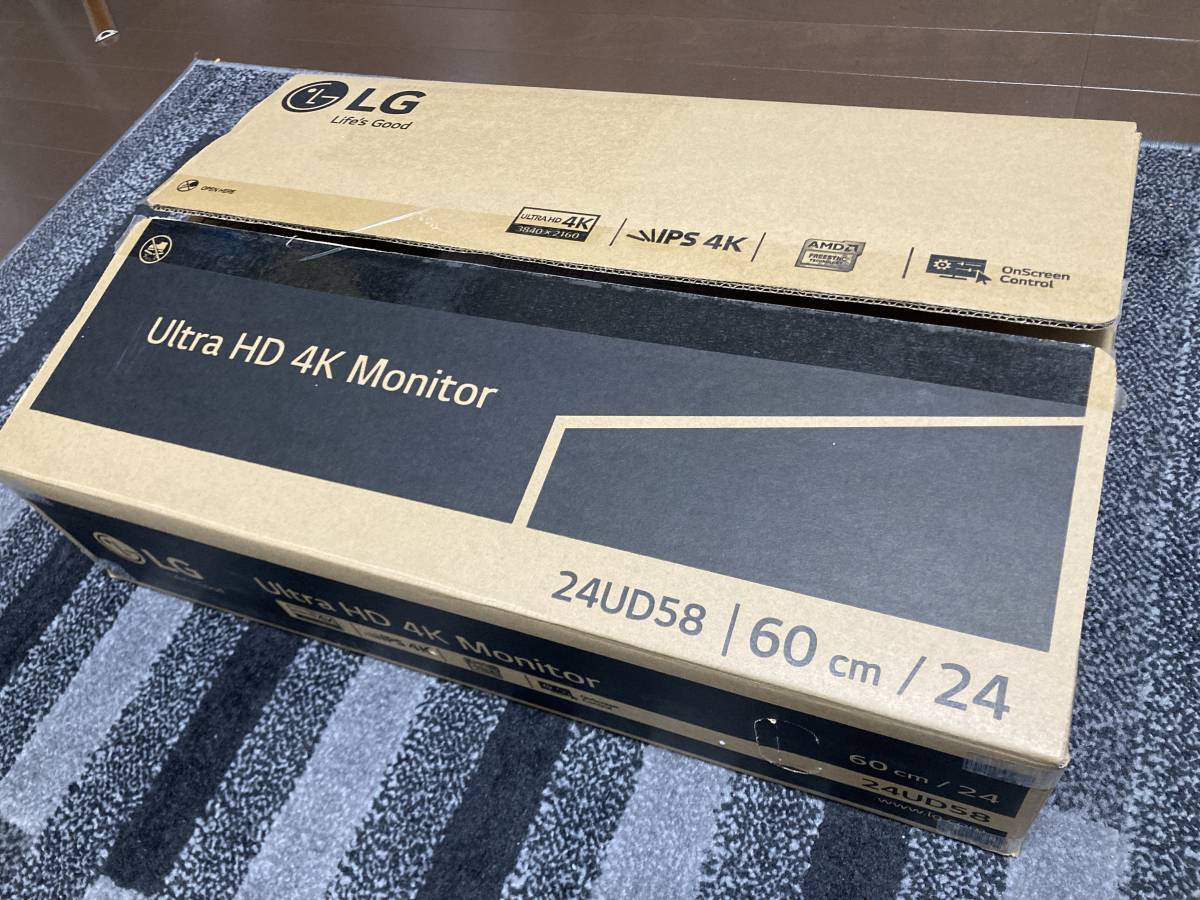 LG 4Kモニター 24UD58-B 美品 LG 24UD58-B モニター 中古美品 Yahoo
