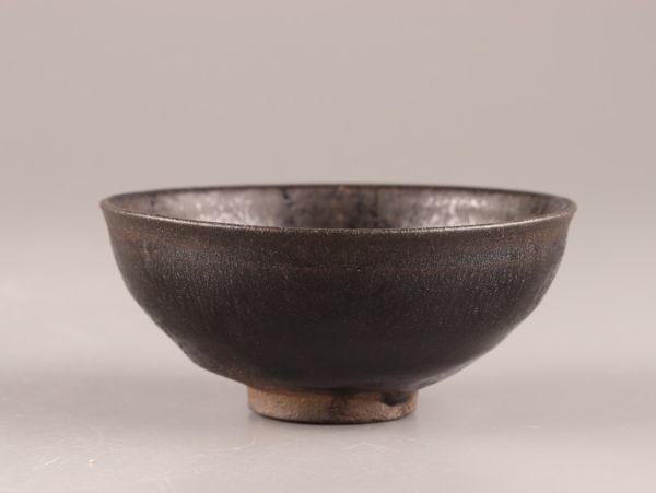 宋代 唐物 時代物 D4107 宋時代 木ノ葉天目茶碗 中国古玩 唐物 宋代 天目