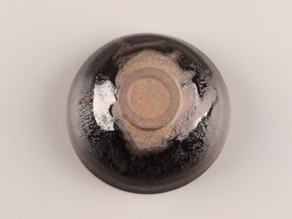 宋代 唐物 時代物 D4107 宋時代 木ノ葉天目茶碗 中国古玩 唐物 宋代 天目