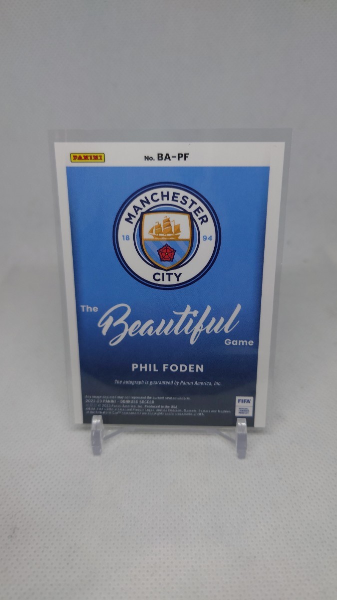 2022-23 Panini Donruss Soccer Phil Foden Auto Beautiful Game 