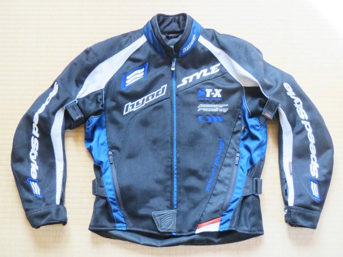 《美品》ＨＹＯＤ 　ヒョウドウ　ST-Ⅹ　SPEED-iD　[スピードアイディ] 　D3O JACKET ジャケット 　ブラック/ブルー/ホワイト　サイズＭ