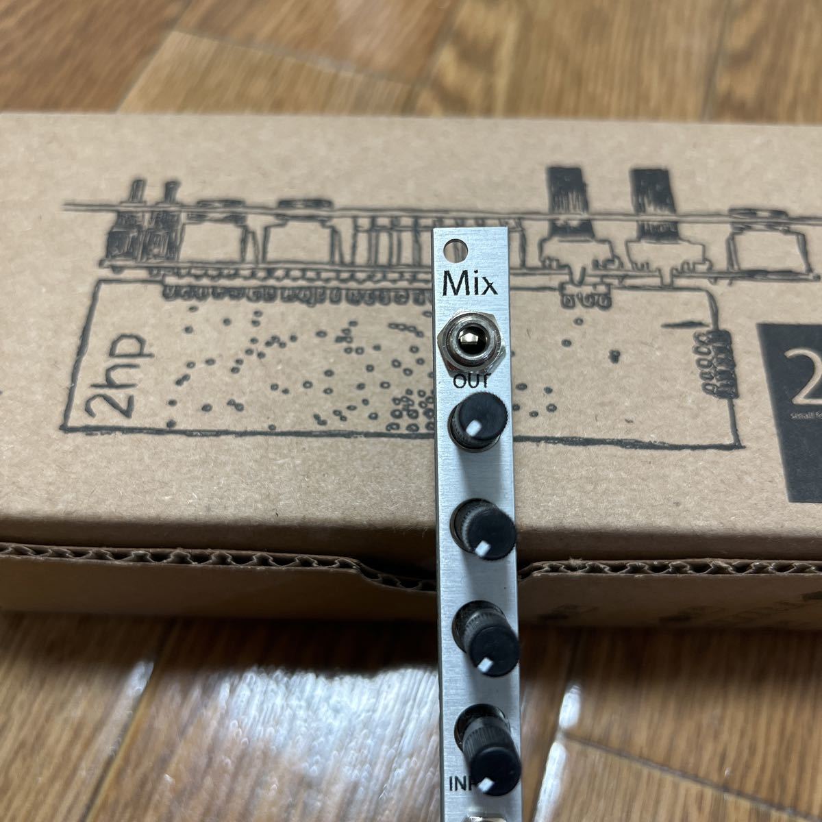 モジュラーシンセ ユーロラック 2hp mix 4chミキサー 2hp Mix 楽器