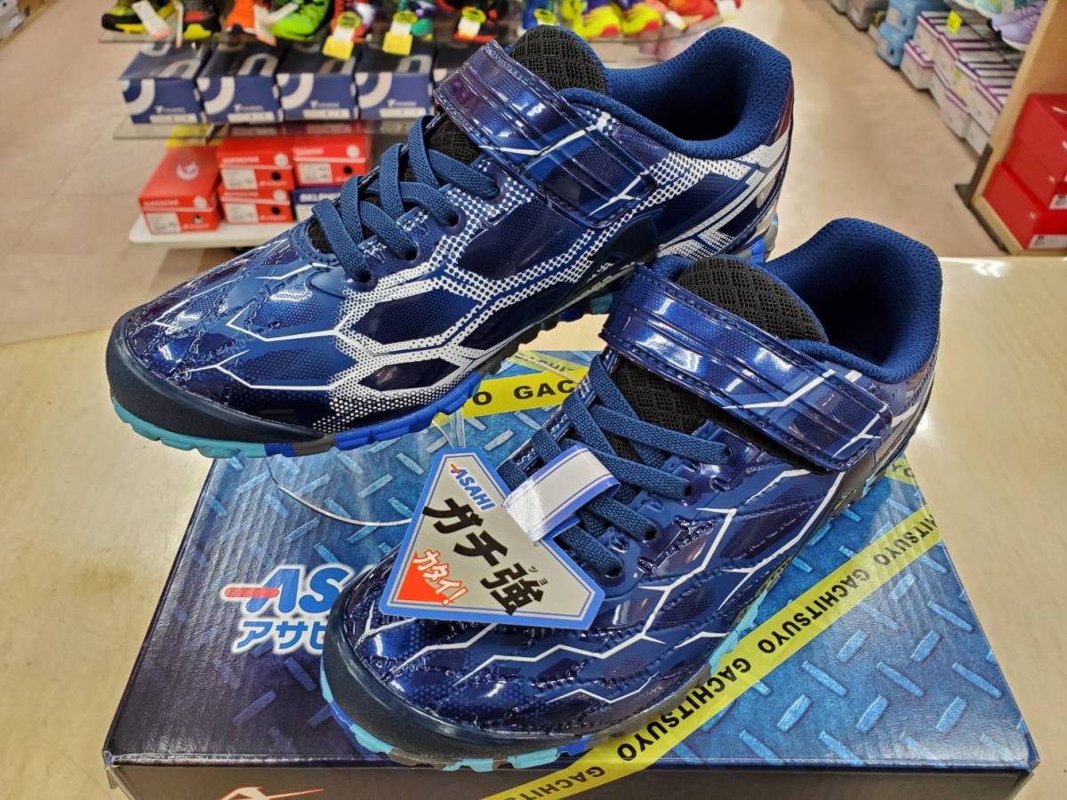 新品即決24.0cm★ASAHIアサヒ ガチ強 J038 ジュニア カジュアルスニーカー★運動靴 ゴム紐 マジック サッカーにも使用可◎
