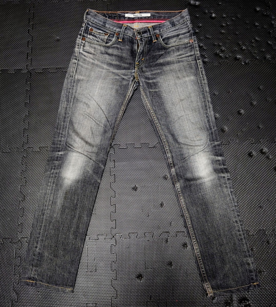 LEVIS リーバイス 606 ローライズ W28 Pencil Fit ペンシルフィット スリム PUNK ROCK HARD CORE CRUST MODS
