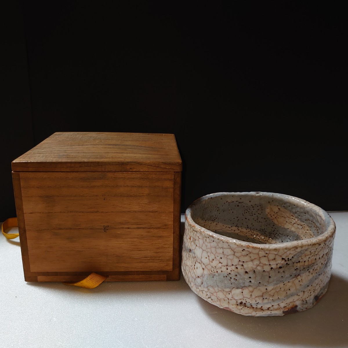 古志野 練り込み志野 鼠志野 志野 茶碗 茶道 茶器 骨董 美濃 の入札 