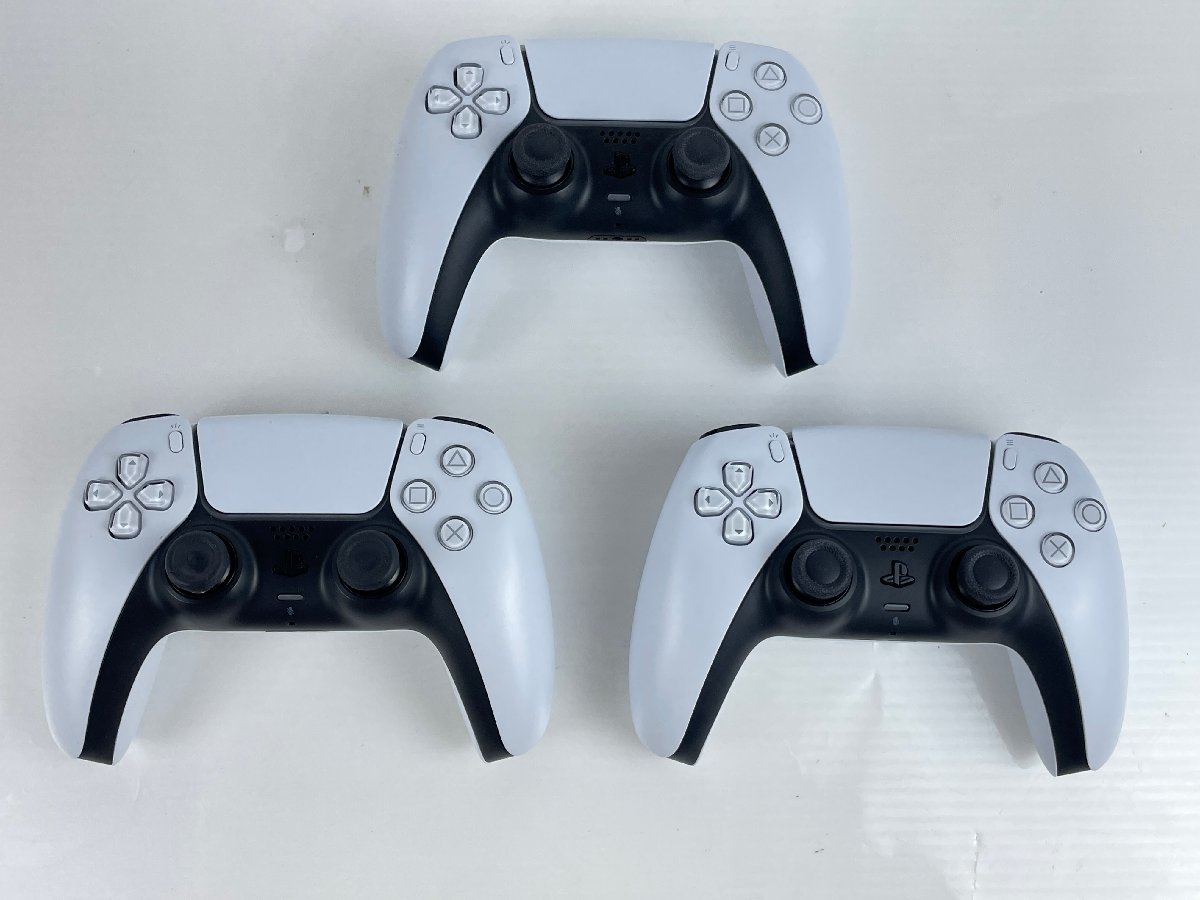 ジャンク品】PS5 ワイヤレスコントローラー CFI-ZCT1J 3個セット 