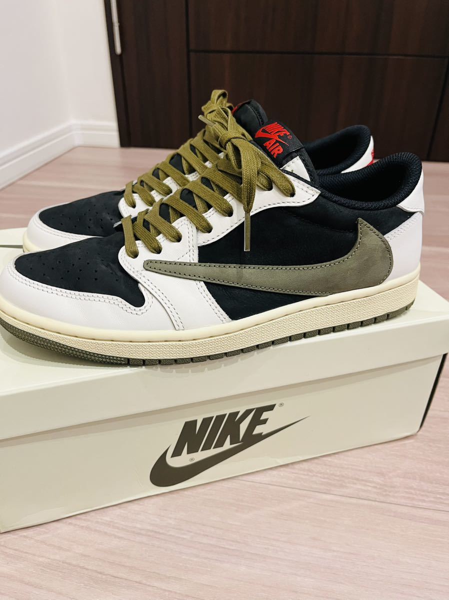 Travis Scott Nike WMNS Air Jordan 1 Low OG Medium Olive ナイキ 