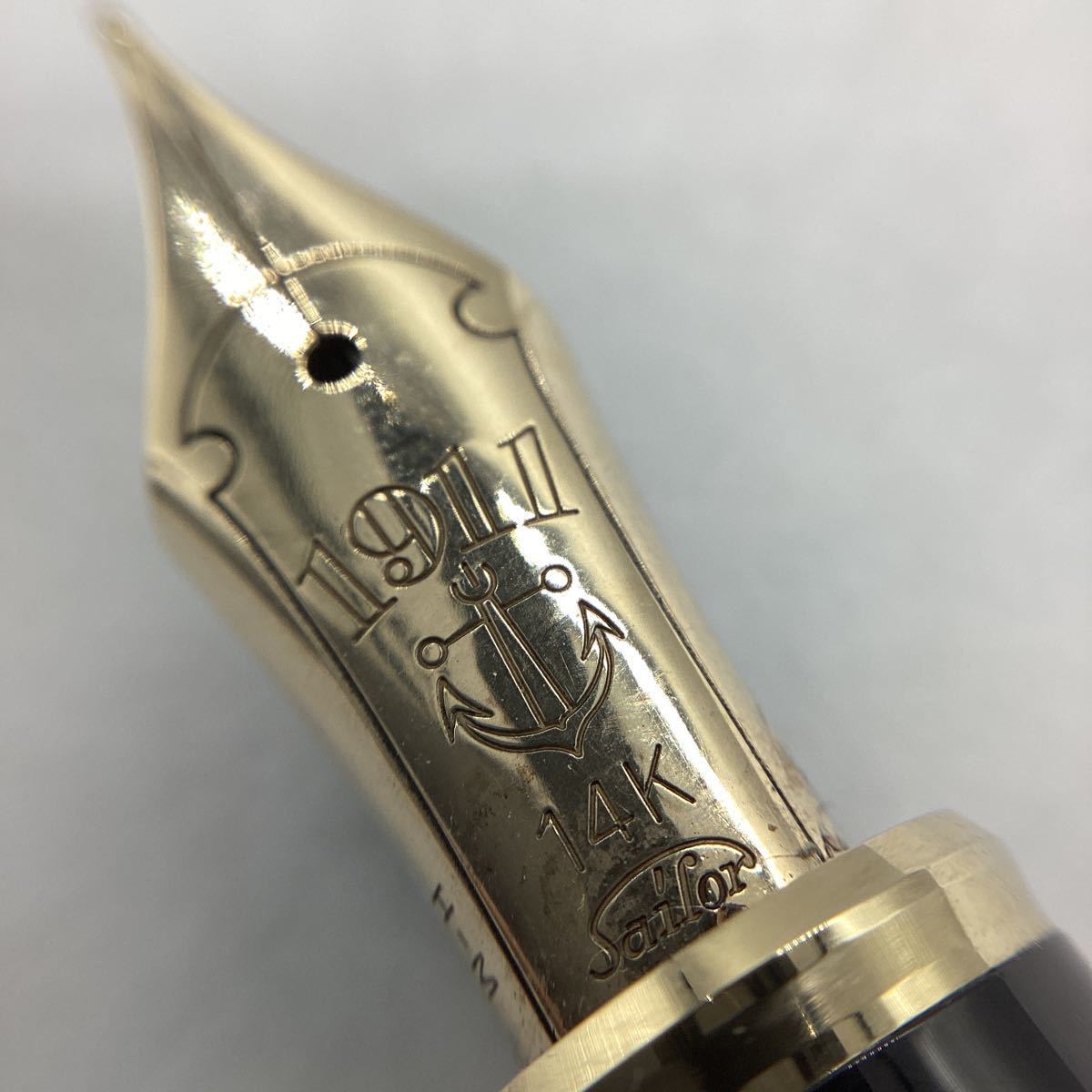 20026】SAILOR セーラー 万年筆 スターリングシルバー ペン先14K 1911 