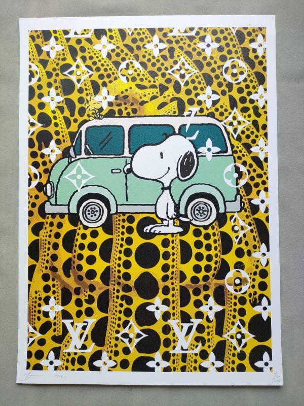 DEATH NYC/アートポスター/スヌーピー/SNOOPY/ワーゲンバス DEATH NYC アートポスター18 【限定100枚】 SNOOPY スヌーピー