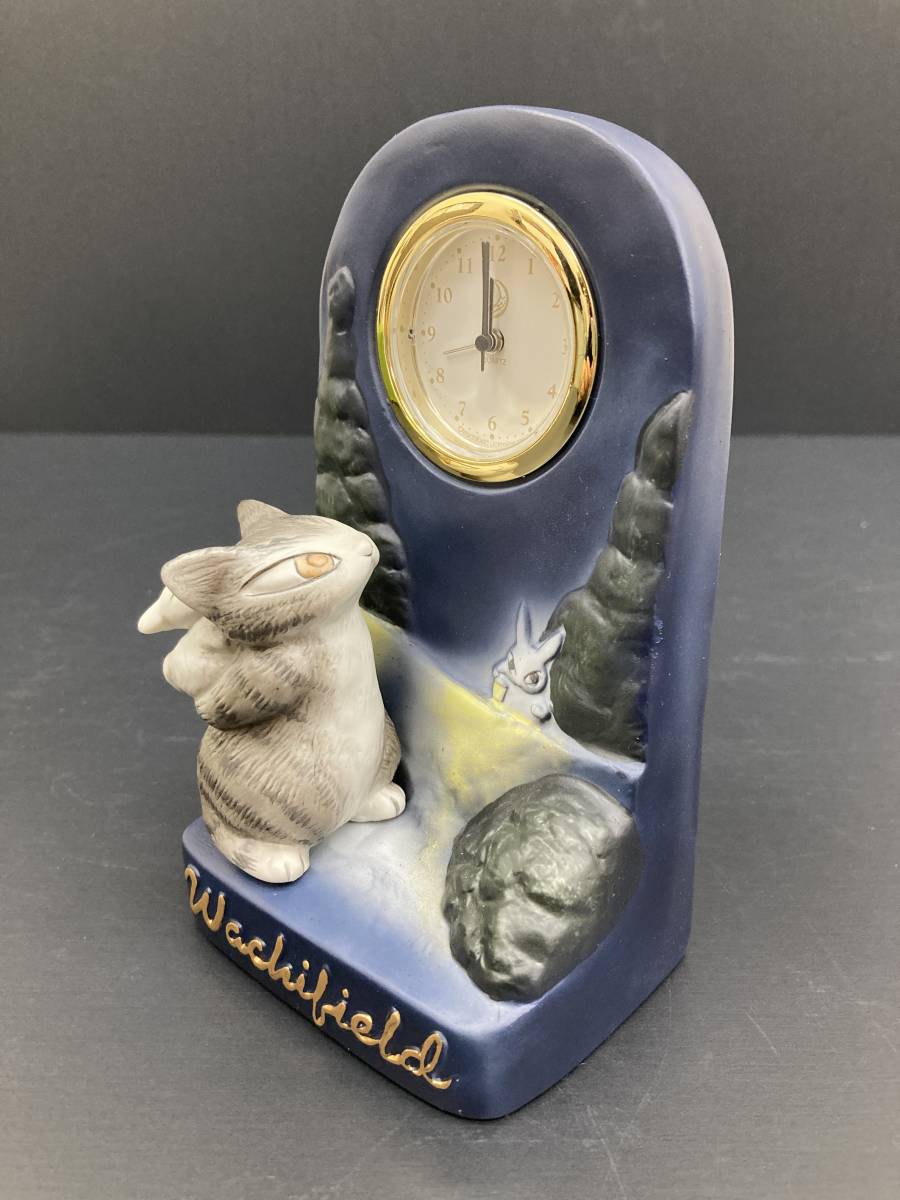 インテリア小物 【美品】月夜 置時計 わちふぃーるど ダヤン フィギュア