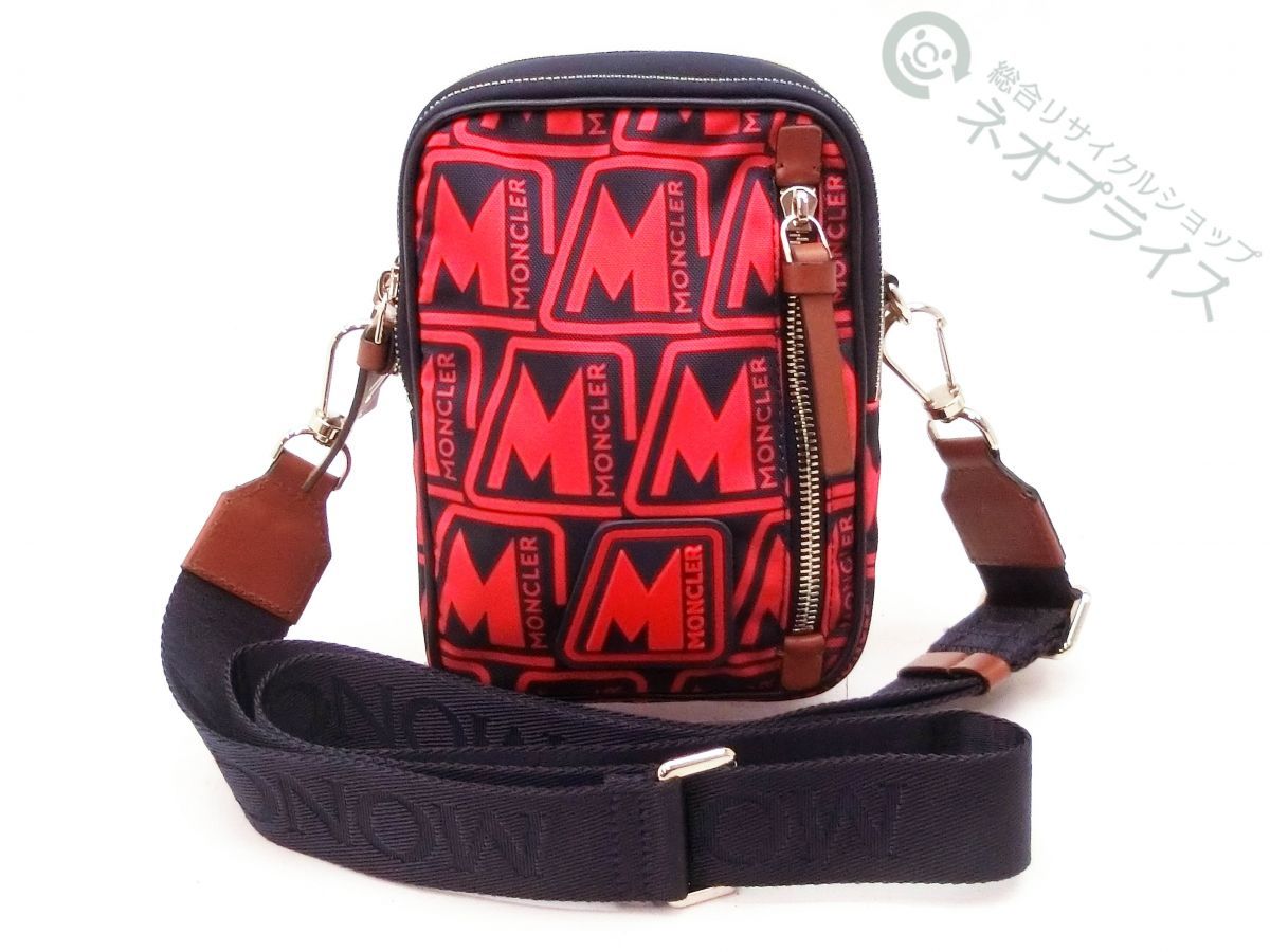 ◆S7648 MONCLER モンクレール 総柄ロゴ DETOUR crossbody ショルダー バッグ 良品