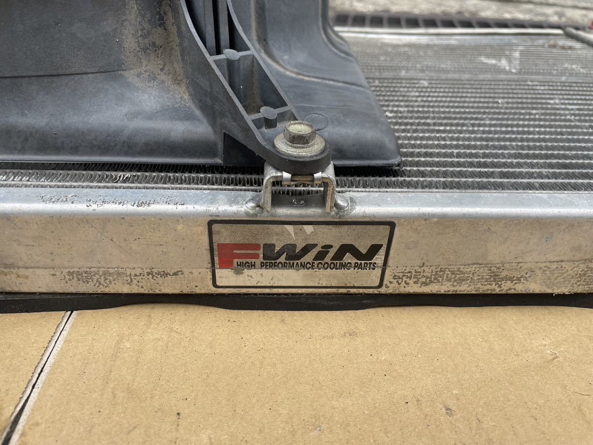 EK9 シビック 社外 アルミ ラジエーター TABATA FWIN 電動ファン B16B 