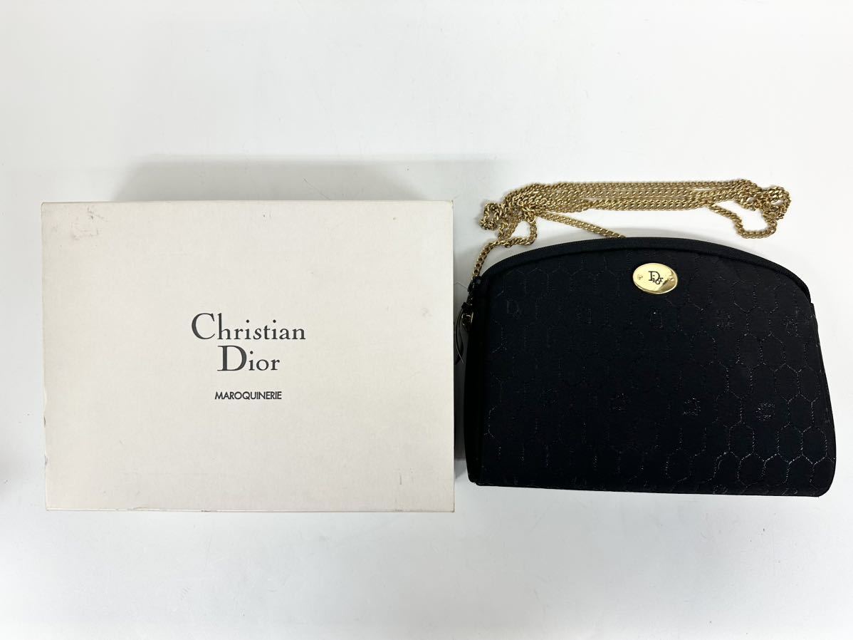 1円スタート Christian Dior クリスチャンディオール ハニカム柄