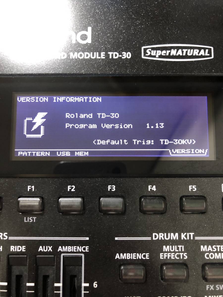Roland TD-30 v1.13(最新) 電子ドラム 音源モジュール