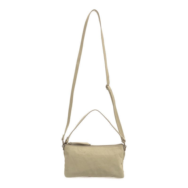 【美品】 LES BASIQUES / レバジック | 3Way レザー ショルダーバッグ | アイボリー | レディース