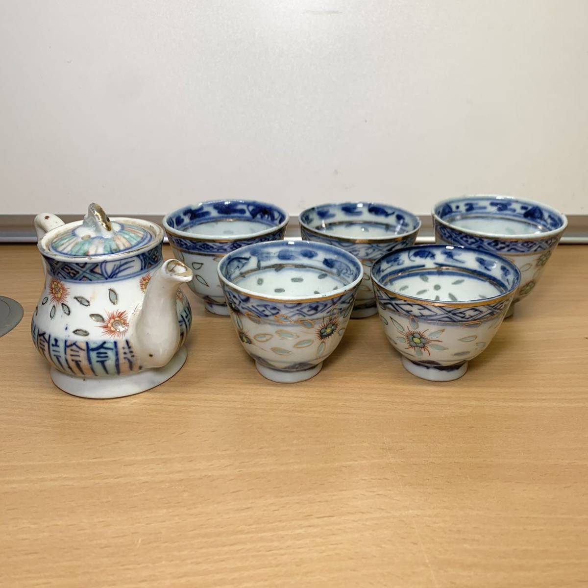 古瀬戸窯　加藤麦袋　茶碗　小傳あり CC507 【加藤麦袋】 瀬戸志野 茶碗／共箱付 美品！ h 【公式通販】