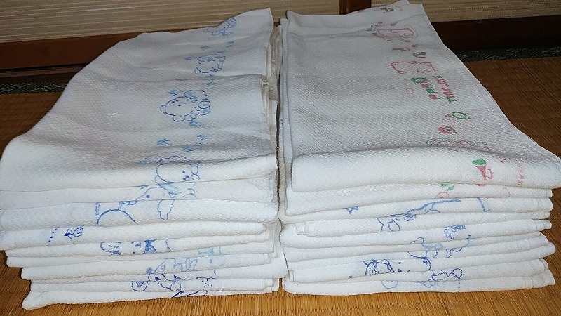 中古布おむつ 20枚 昭和 レトロ おしめ おむつ、トイレ用品 ベビー用品