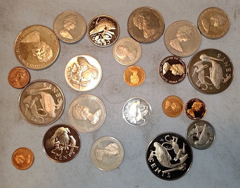 【1円スタート】イギリス領ヴァージン諸島　ヴァージンドル硬貨　おまとめ