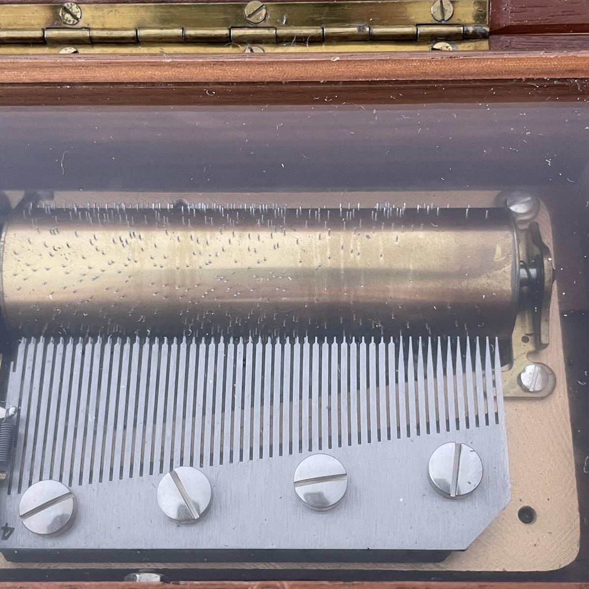 リュージュ50弁5曲 シリンダー式メカニカルオルゴール共箱東さ7-0219