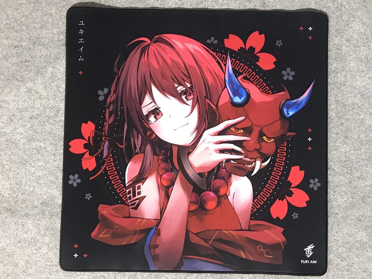 YukiAim 2022 マウスパッド 鬼 黒 oni black Yuki Aim(ユキエイム